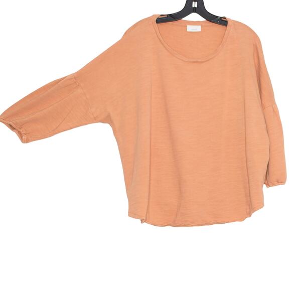 Pure J Jill Top Minimalist Boxy Slouchy Lagenlook Cottage Casual Orange Size 3X - Picture 7 of 8